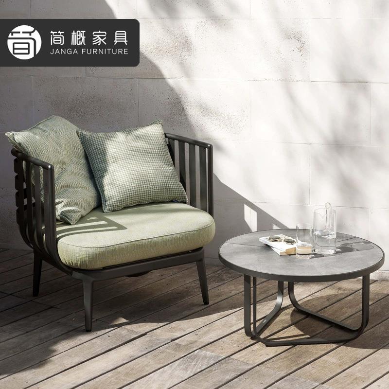 休闲户外别墅庭院沙发组合露台防水防晒茶几沙发椅套装酒店沙发