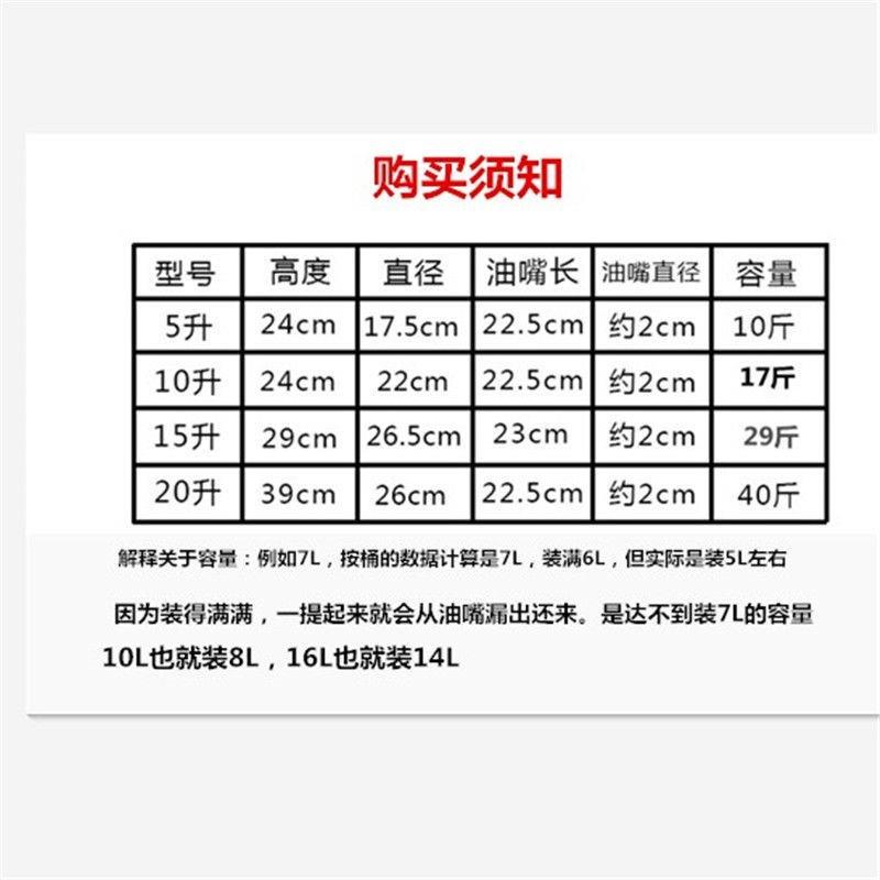塑料加厚柴油桶机油长嘴加油站手提式大容量不锈钢铁壶耐用加油桶