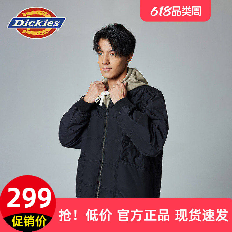 Dickies帝酷适绗缝薄棉夹克棉服26新品迪克斯大口袋休闲保暖外套