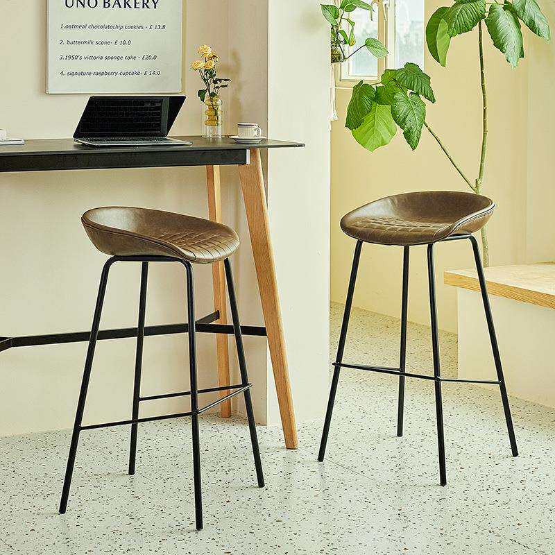 北欧复古吧台椅吉他凳子单人演奏高脚凳时尚创意咖啡厅收银台椅子