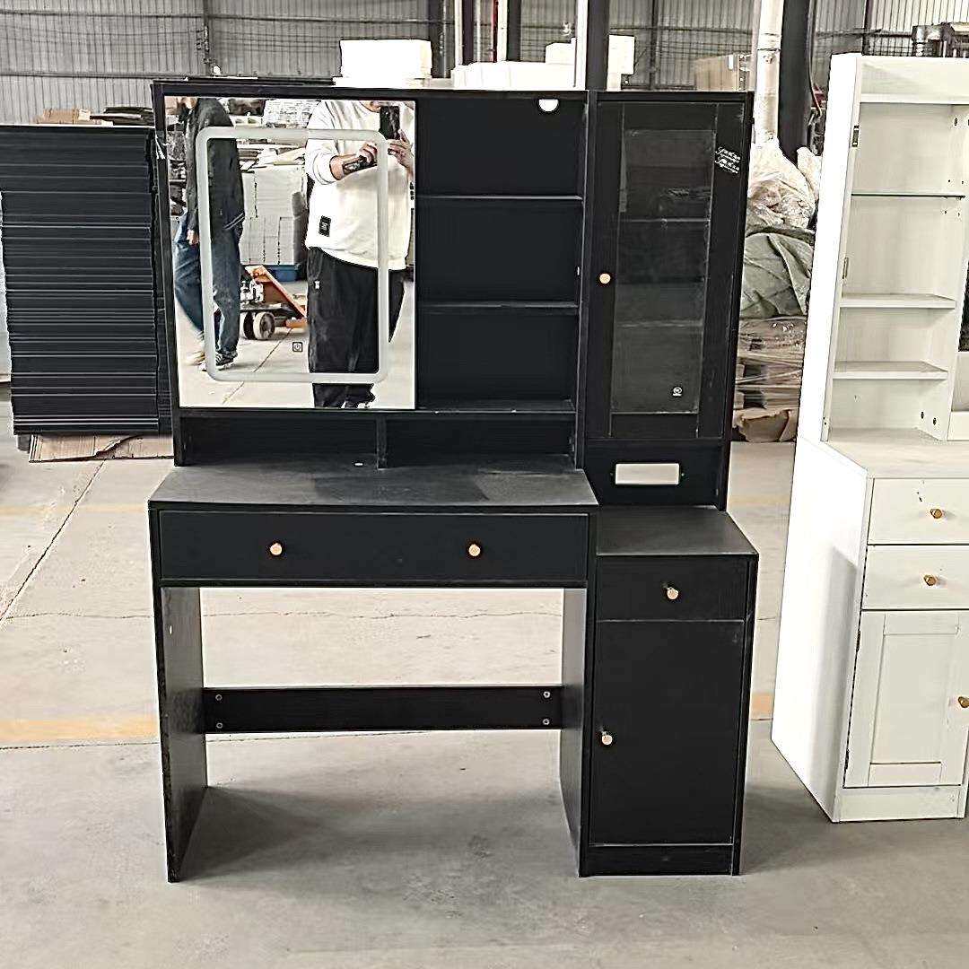 宁波家用卧室梳妆台跨境欧美热销板式家具现代简约化妆桌工厂