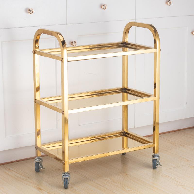 北欧餐厅移动小推车现代火锅店商用酒店茶水收纳餐车浴室阳台推车