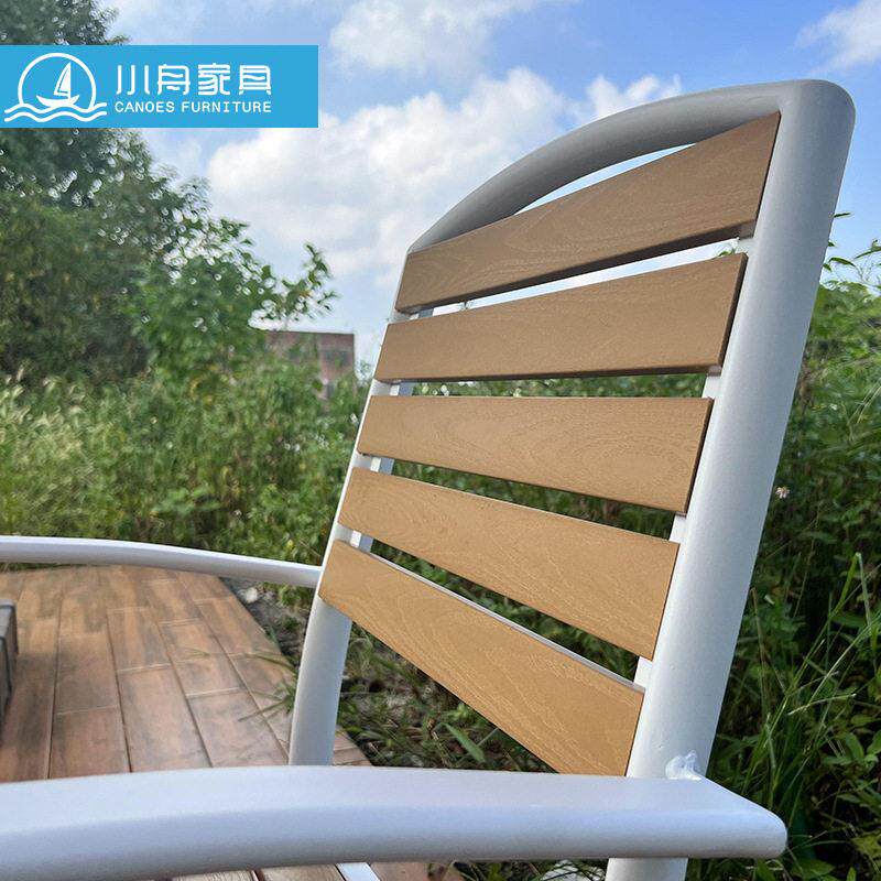 防腐木实木塑木休闲露天室外阳台花园奶茶店餐桌组合防水户外桌椅