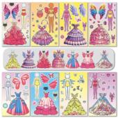 节奏盒子人物卡通换装 贴纸女孩创意儿童益智换面趣味