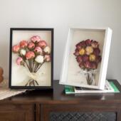 干花相框手工立体中空标本框寸寸昆虫粘土模型摆台画框