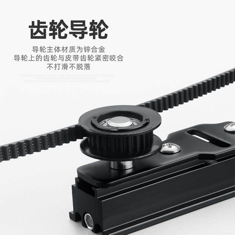 厨房两联动推拉移门配件双缓冲口袋门轨道阳台隔断实木门滑轨五金
