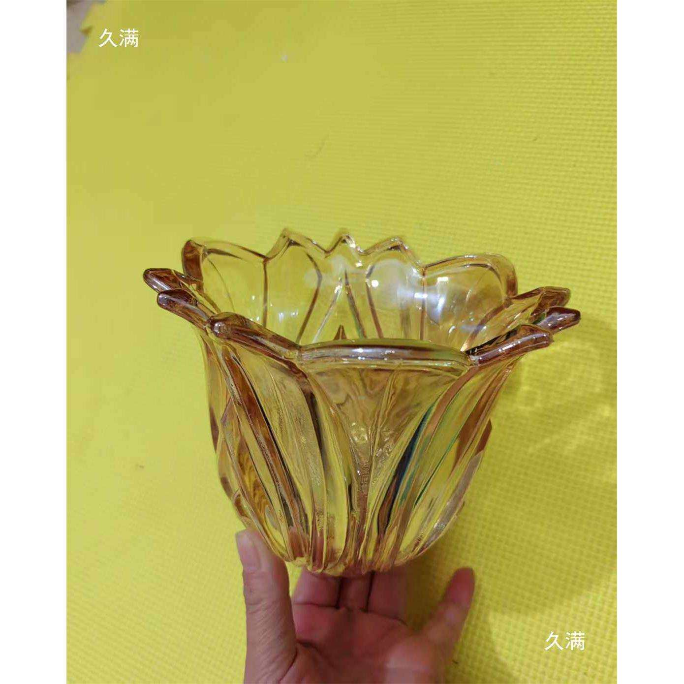 欧式吊灯螺口水晶玻璃灯罩外壳台灯吊扇灯壁灯E27螺口灯具配