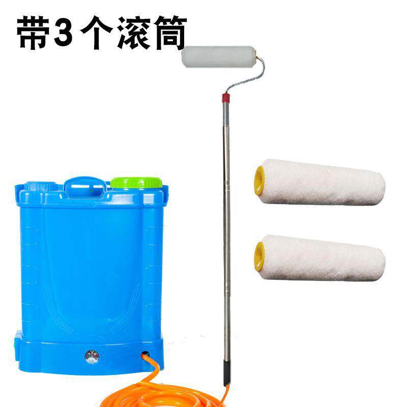 涂刷乳胶漆滚筒刷机工具基膜伸缩杆刷墙电动滚涂滚筒油漆涂料