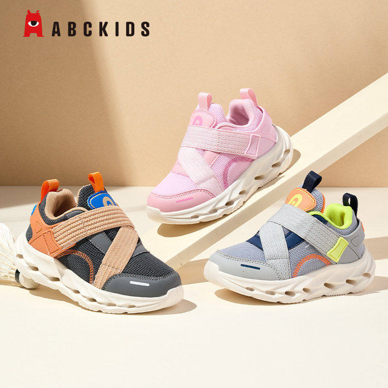 Abckids童鞋轻便缓震儿童跑鞋男鞋女鞋2026春秋透气运动鞋休闲鞋