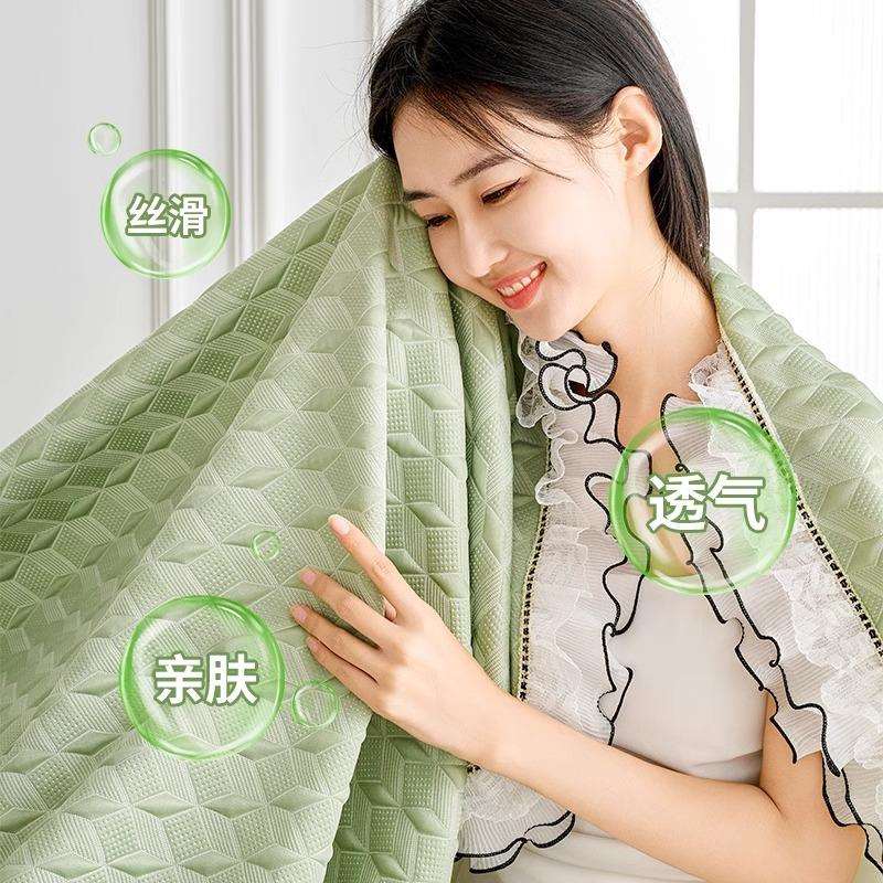 2025新款凉感豆豆冰丝沙发盖布巾全盖夏季沙发套罩夏天款防滑毯子