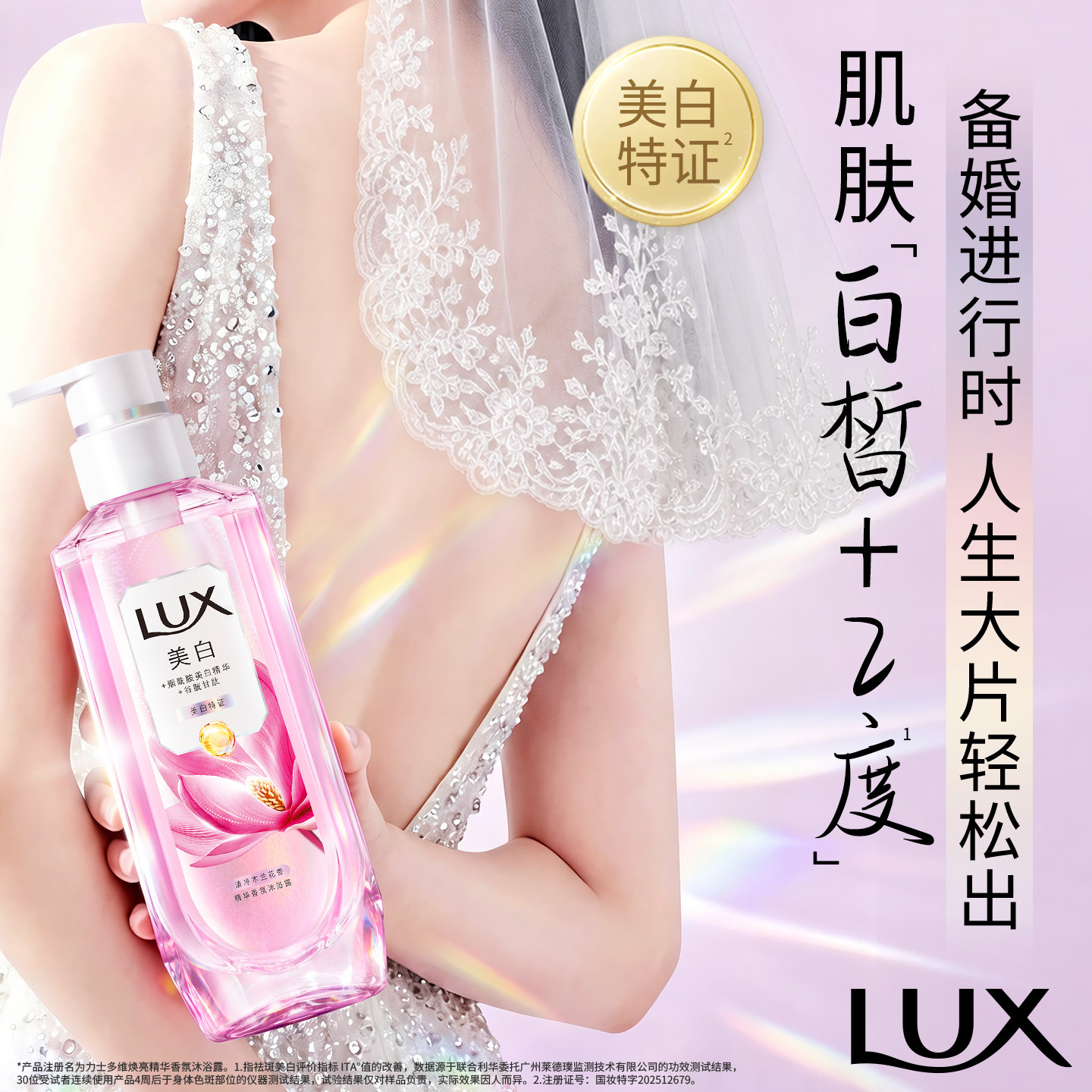 【张员瑛同款】力士美白焕亮精华香氛沐浴露烟酰胺全身亮白张元英