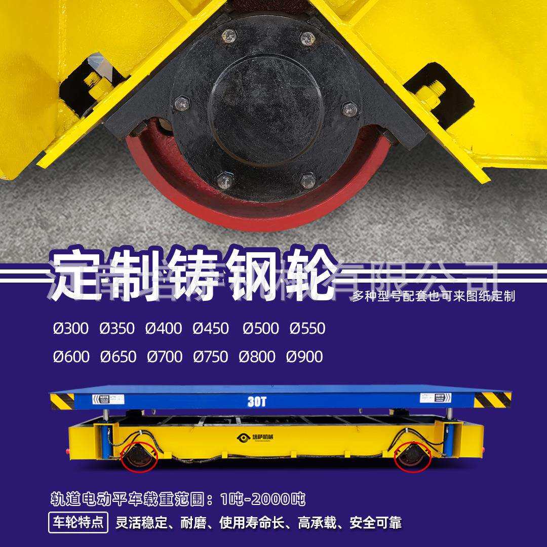 喷砂房轨道车电动移动平台车10吨喷砂专用平板车喷砂房用轨道小车