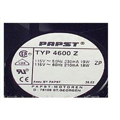 TYP 4600Z 德国 115VAC 120*120*38 金属耐高温风扇