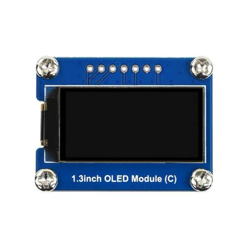 树莓派显示屏 1.3寸OLED黑白显示器扩展板 SH1107驱动SPI I2C接口