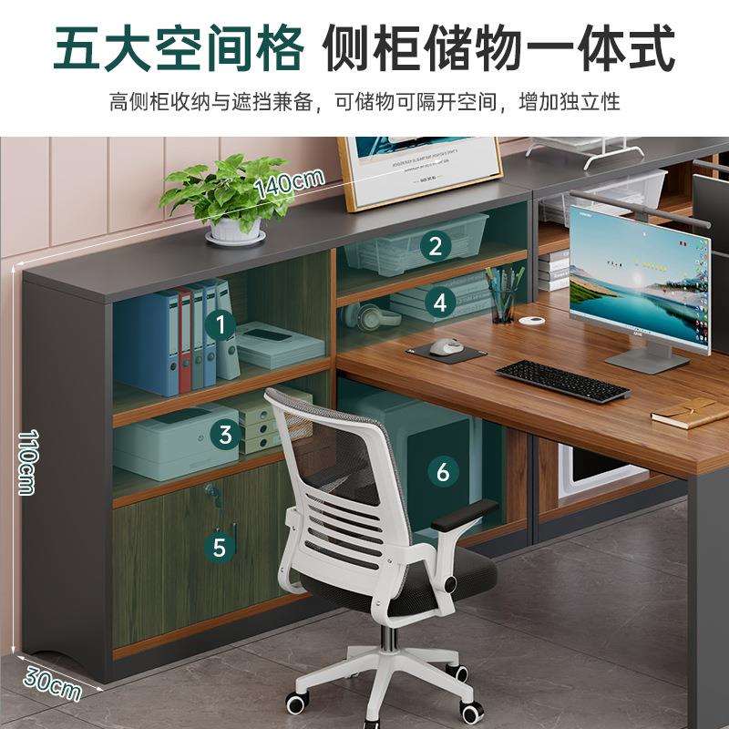 职员办公桌员工位简约现代屏风阻断工作台桌椅组合财务桌卡座屏风