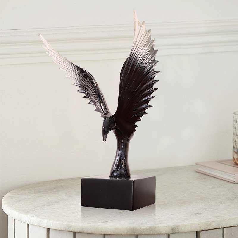 大展宏图老鹰摆件客厅电视柜酒柜办公室桌面装饰品创意家居工艺品