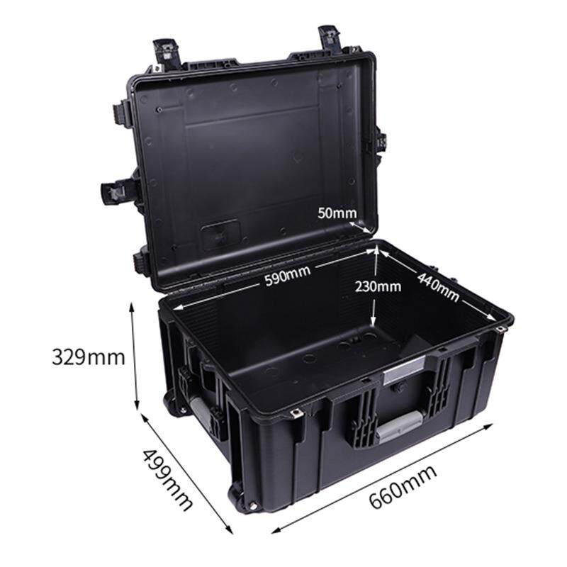 D6632塑料三防安全工具箱 大型户外泡沫内衬航空运输安全箱