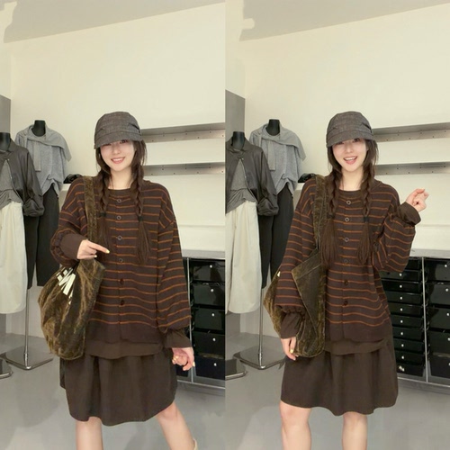 现货 珠珠 08.28【ZIZi】5196-1-新款条纹衫#跑单限购