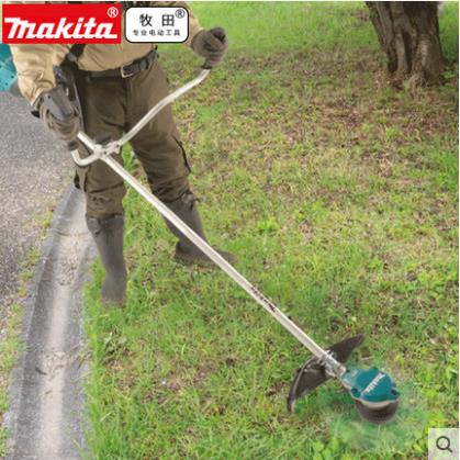 牧田电动割草机UR002G小型家用除草机UR003充电式草坪修剪打草机
