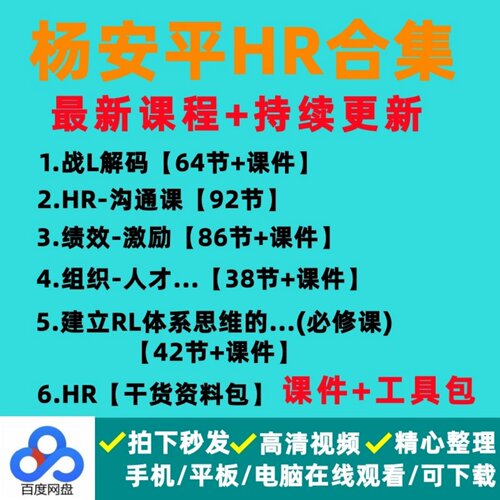 2026年杨老师课程数据分析战L解码绩效薪酬安管理人力体系化HRBP