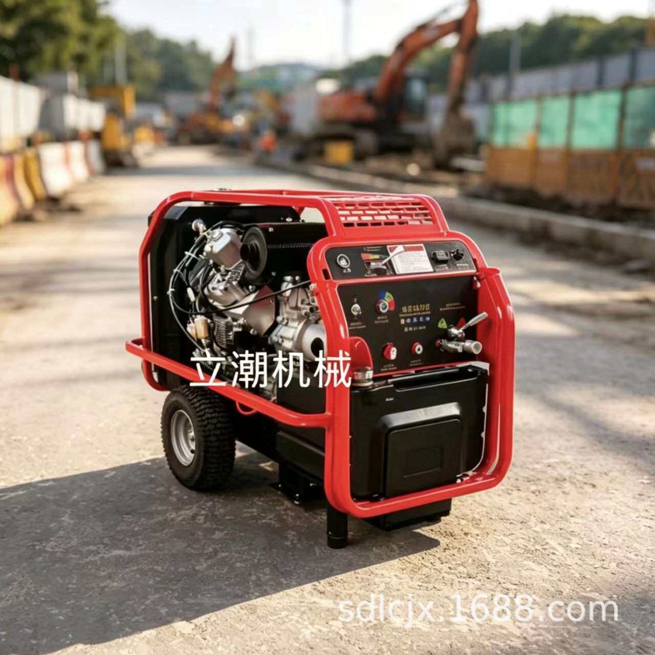 立潮机械手推移动13匹液压动力源-可驱动液压渣浆泵-液压镐-液压
