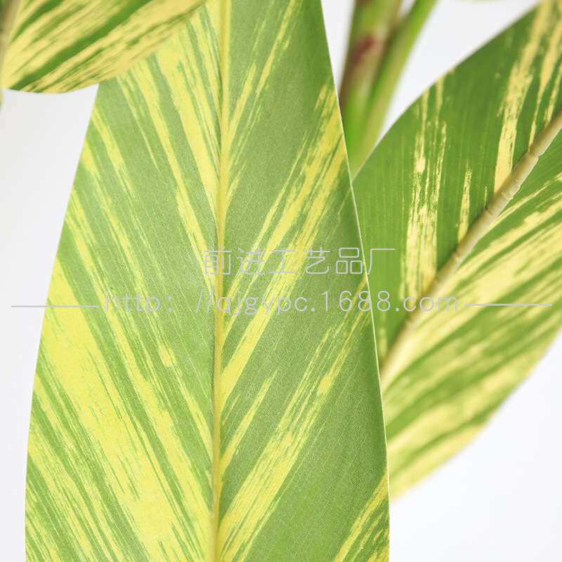 北欧大型橱窗仿真植物落地花叶良姜树假盆栽室内绿植摆件造景装饰