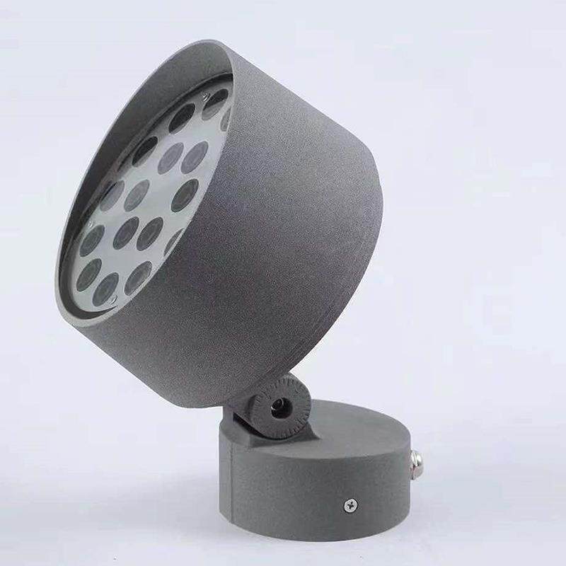 LED投光灯户外庭院防水底座射灯圆形亮化公园景观照明12W18W36W