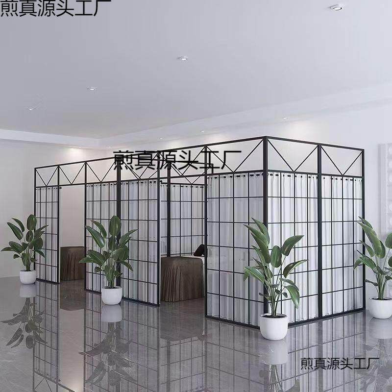 隔断墙假墙铁艺屏风客厅玄关卧室院办公室简易隔断墙分隔板