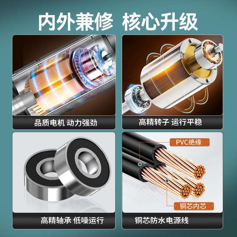 绿一潜水泵220V家用自吸高扬程抽水泵农用排污泵灌溉污水泵抽水机图片