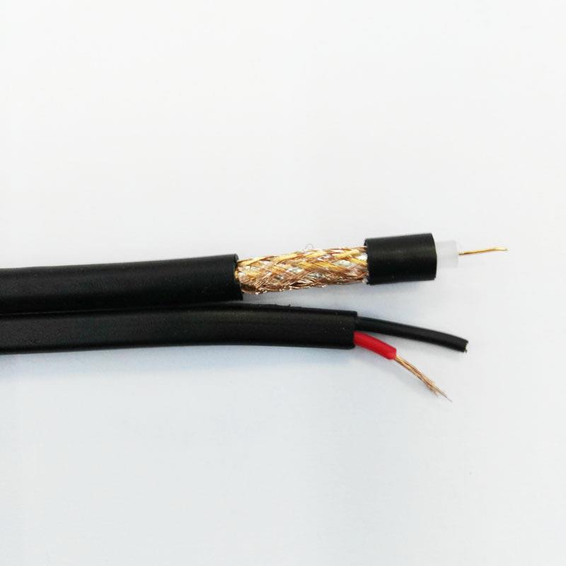 RG59+RVVB2*0.5视频电源组合线75-4电源一体线 CCTV2+1同轴电缆