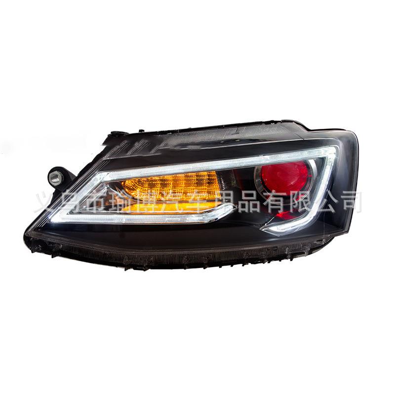 适用2012-2017大众速腾A5流光大灯改装灯LED头灯行车灯head lamp