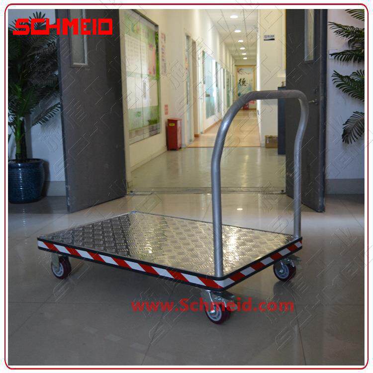 Schmeid/施盾重型铝制平板手推车重载推拉货拖车1T加长铝合金台车