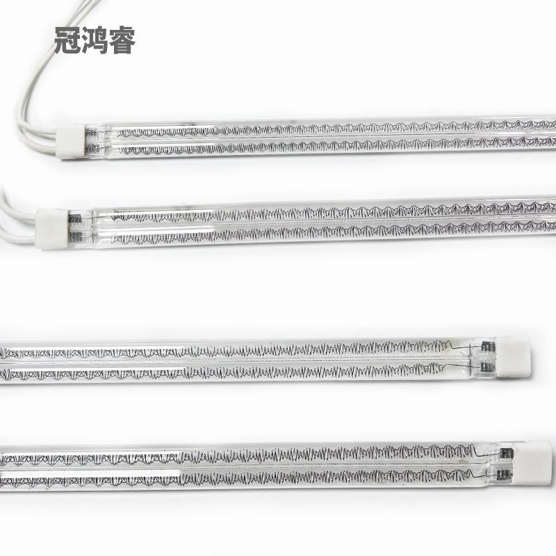 双管红外线加热灯560MM半涂白水性喷墨加热管4KW角丝红4000W IR灯