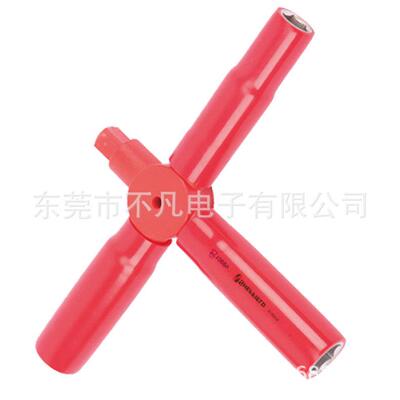 钢盾(SHEFFIELD)S150080 VDE绝缘十字轮胎扳手13,14,17,19mm