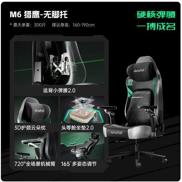 傲风机械大师M603 电竞椅人体工学椅 电脑椅 办公椅学习椅 AFM603