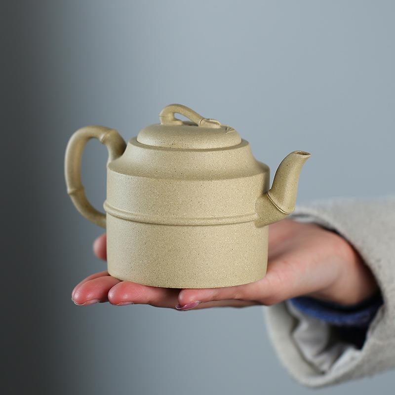 宜兴名家紫砂壶手工原矿本山绿泥泡茶壶 君竹茶壶功夫泡茶具