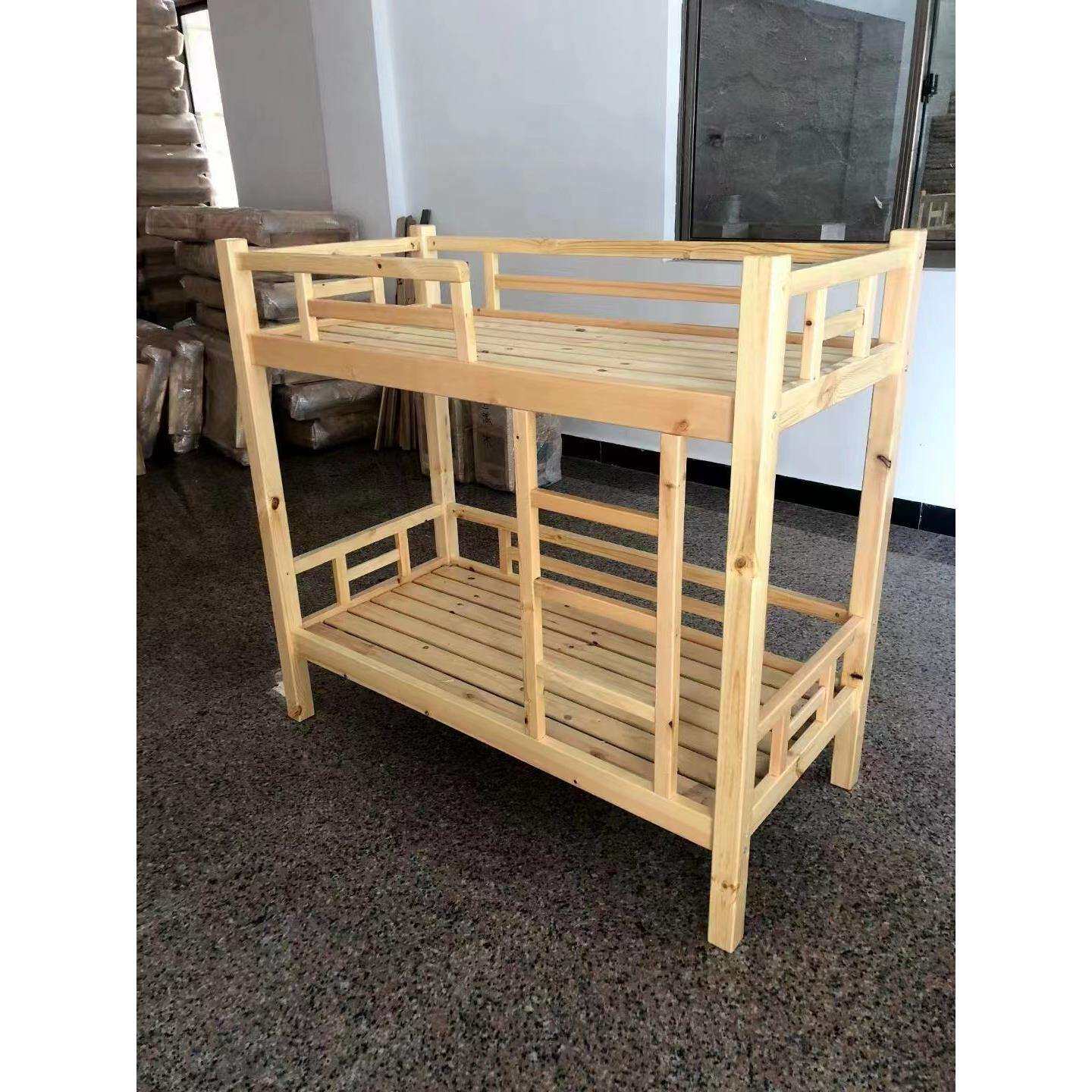 幼儿园多层樟子松实木推拉床儿童多层午睡抽屉床宝宝上下高低床