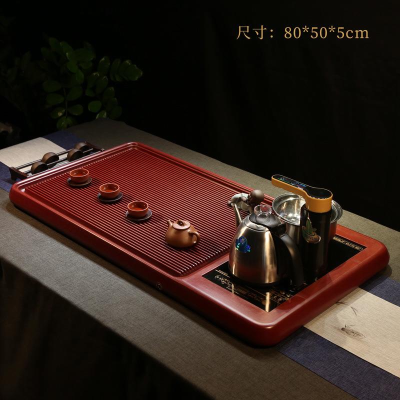 德国电木茶盘家用茶盘套装带电磁炉全自动一体泡茶具简约茶台大号