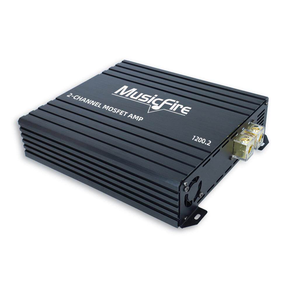 跨境厂家汽车音响二声道车载音响改装二路汽车功放1200w*2