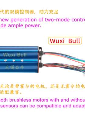 36V48V60V72V 60A70A80A3000W4000W无刷直流电机24管大功率控制器