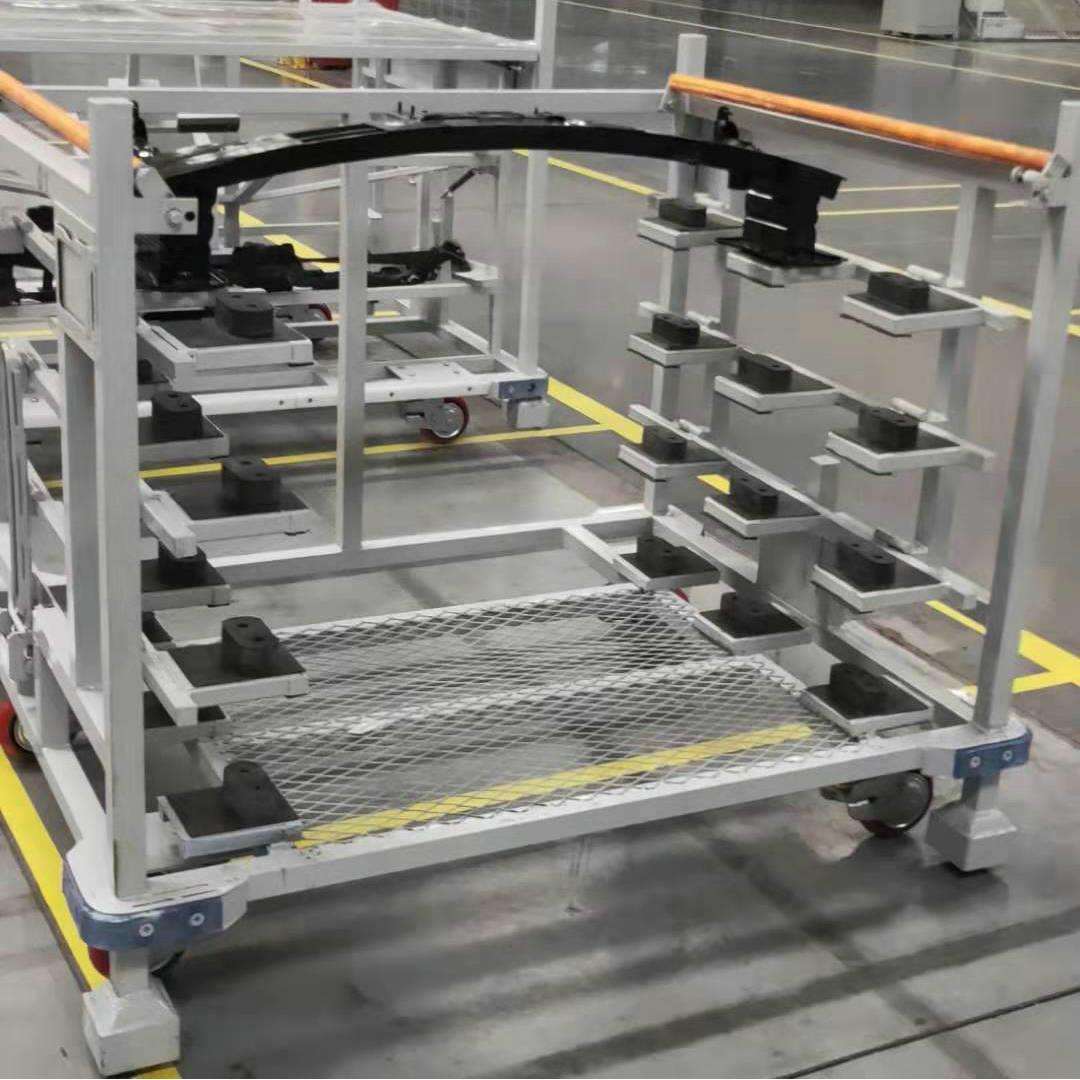 汽车非标工装架非标货架钢托盘汽车台车布兜架子铁架子铁箱子笼子