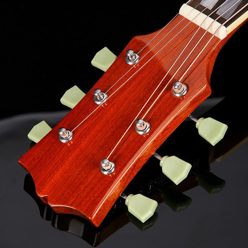 41寸圆角单板吉他云杉沙比利民谣吉他新手入门抛光吉他Guitar