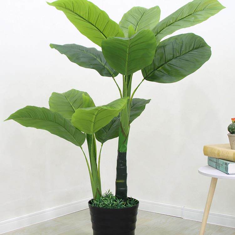 植物假盆栽室内装饰摆设网红落地仿生绿植假树客厅造景芭蕉树