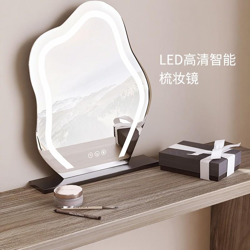 意式极简烤漆梳妆台斗柜一体实木卧室电视柜现代收纳化妆书桌组合