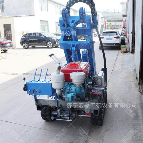 小型履带地钉打桩机光伏打桩机液压螺旋钻孔机太阳能钢管地钉桩机