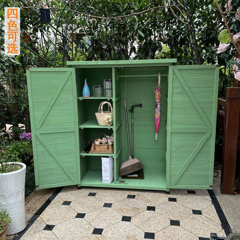 户外庭院阳台收纳柜工具柜工具箱防水柜子大码杂物柜储物柜多层柜