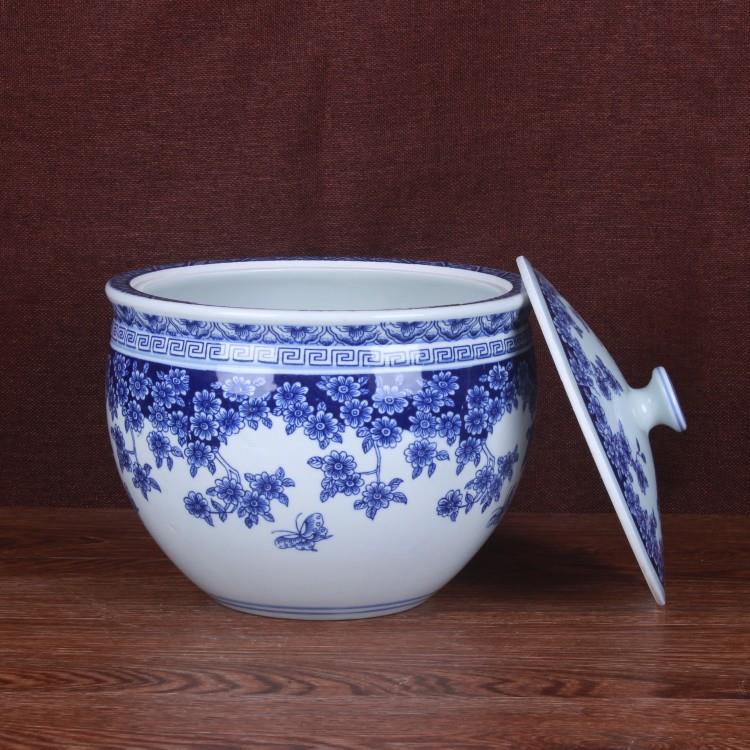 景德镇陶瓷工艺品 青花家用储物罐 杂粮罐 糖罐家居陶瓷用品
