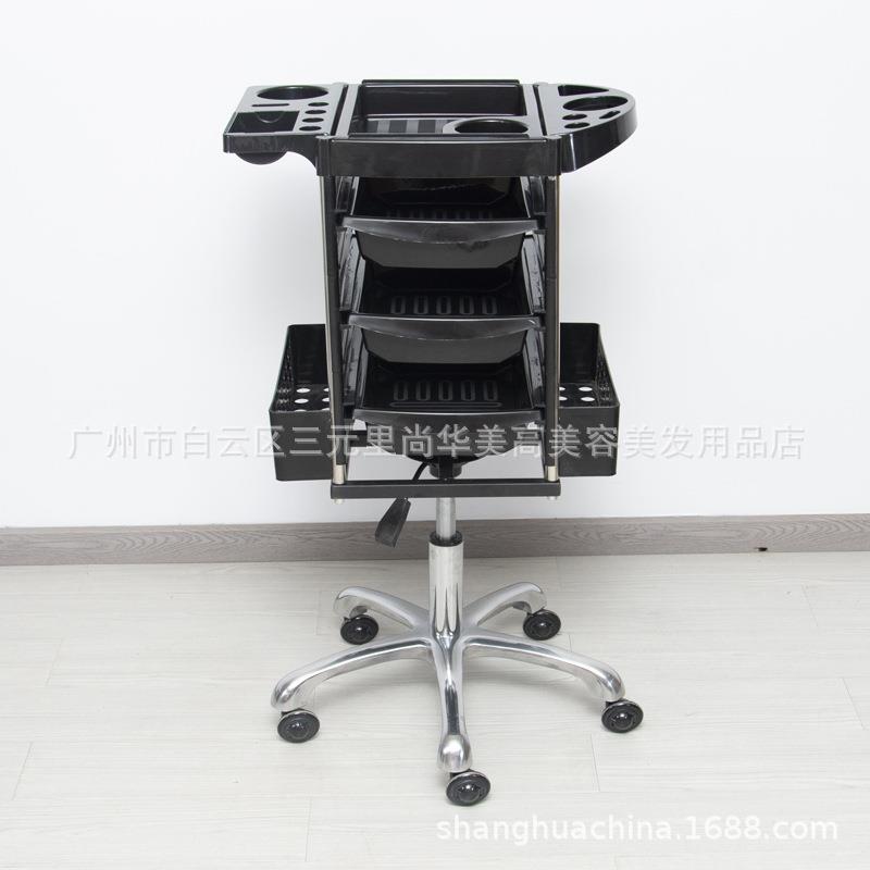 跨境多用途发型师工具推车便携整理托盘可移动带抽屉沙龙水疗推车