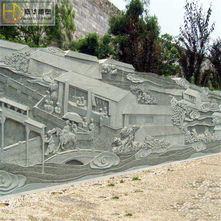 汉白玉浮雕古代人物大理石墙壁浮雕砂岩浮雕石雕石材浮雕壁画雕刻