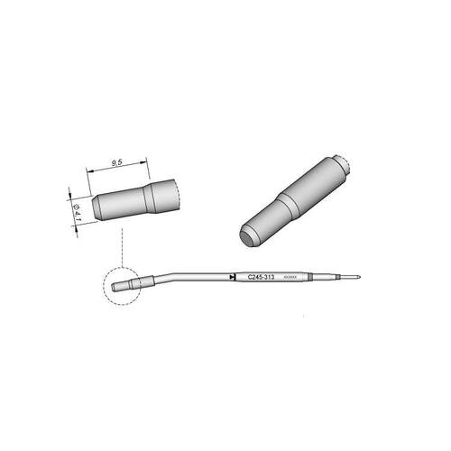 西班牙 JBC C245313 塑料用烙铁头Ø 4,1 C245-313